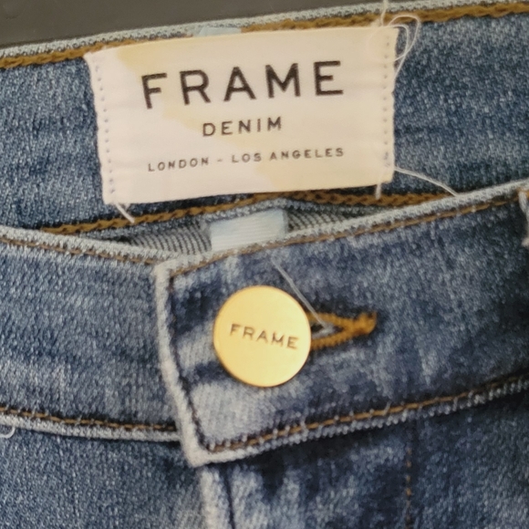 FRAME Denim Le High Skinny Denim Blue Jeans Size 26 LHSKRS801 - Picture 6 of 10